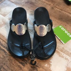 Croc flip flops